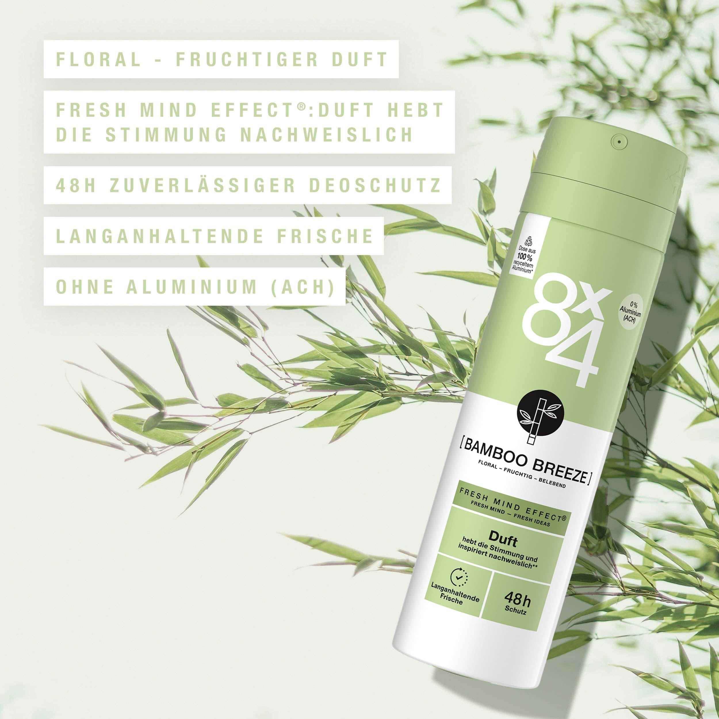 8x4-bamboo-breeze-deospray-150-ml-fruchtig-floral-bambus-ohne-aluminium-ach-48h- image 2