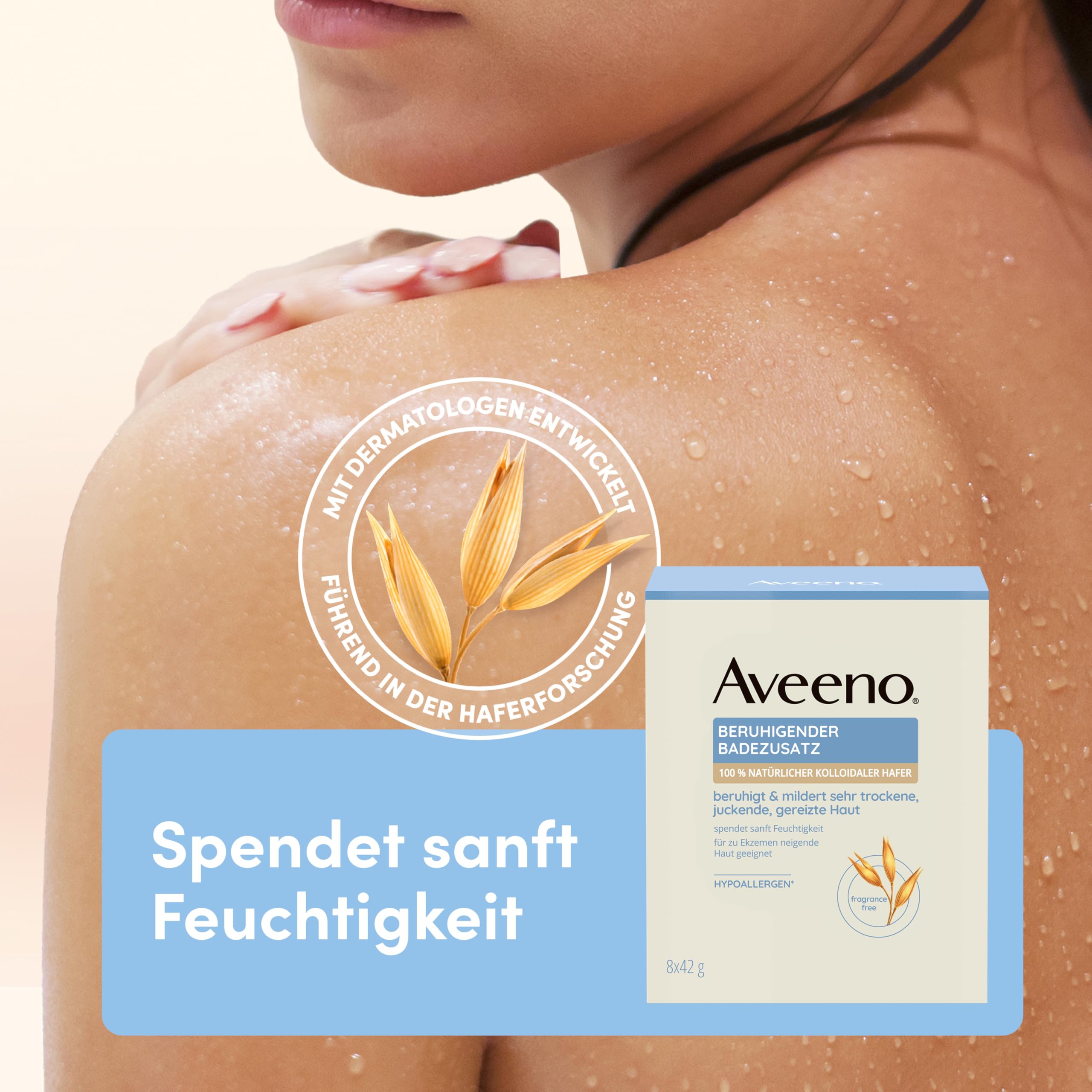 aveeno-beruhigender-badezusatz-8x42g-mit-kolloidalem-hafer image 2
