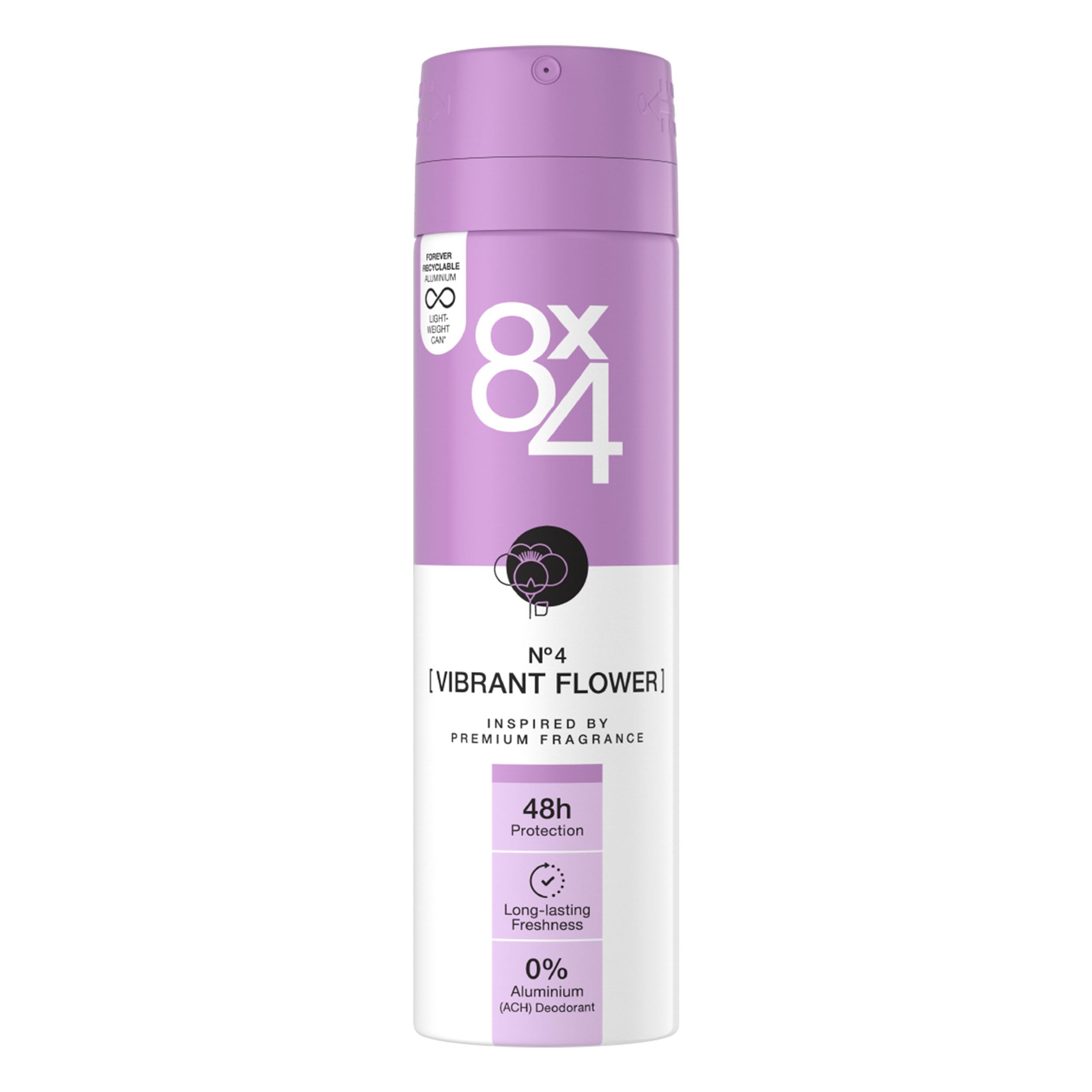 8x4-vibrant-flower-deospray-150-ml-exotisch-floral-ohne-aluminium-ach-48h-schutz image 8
