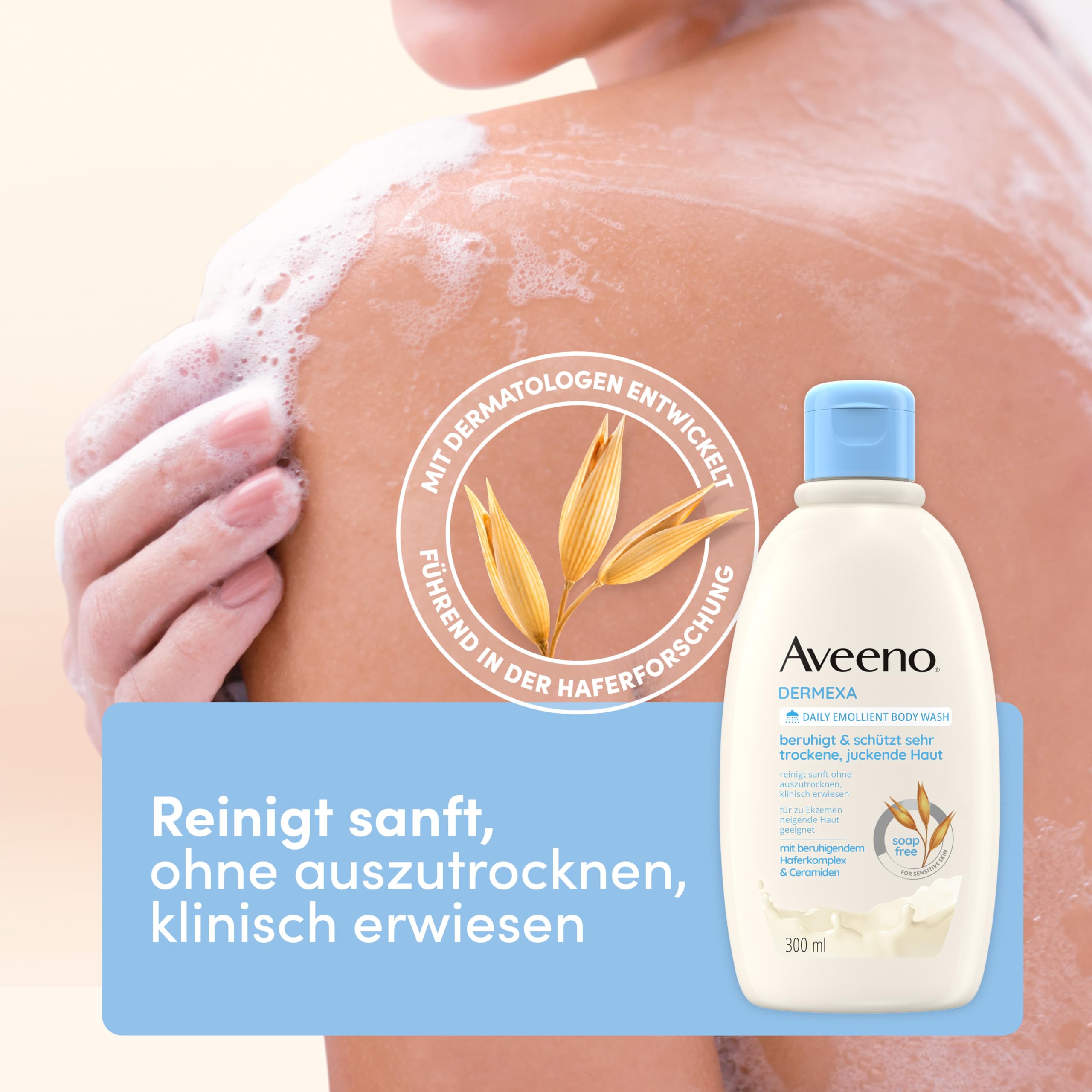 aveeno-dermexa-vegane-duschcreme-300ml-seifenfrei image 2