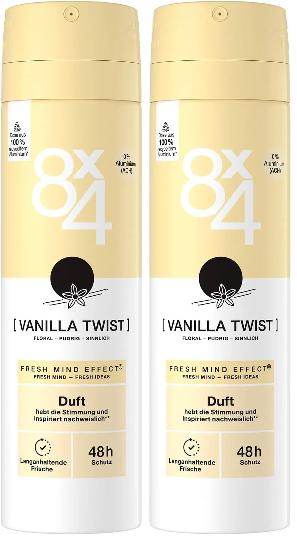 8x4-vanilla-twist-deospray-ohne-aluminium-2x150-ml image 1