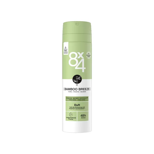 8x4-bamboo-breeze-deospray-150-ml-fruchtig-floral-bambus-ohne-aluminium-ach-48h- image 1
