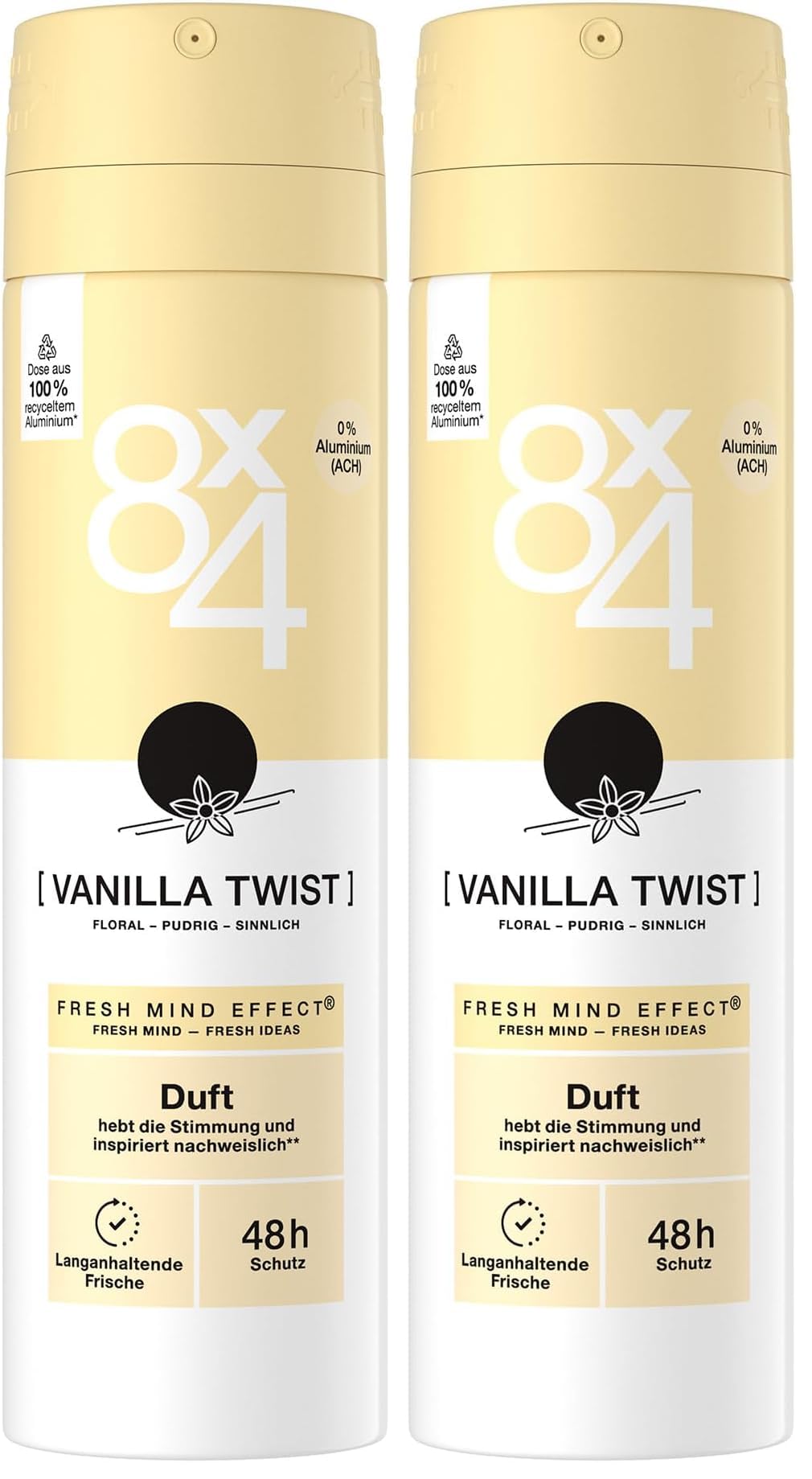 8x4-vanilla-twist-deospray-ohne-aluminium-2x150-ml image 1
