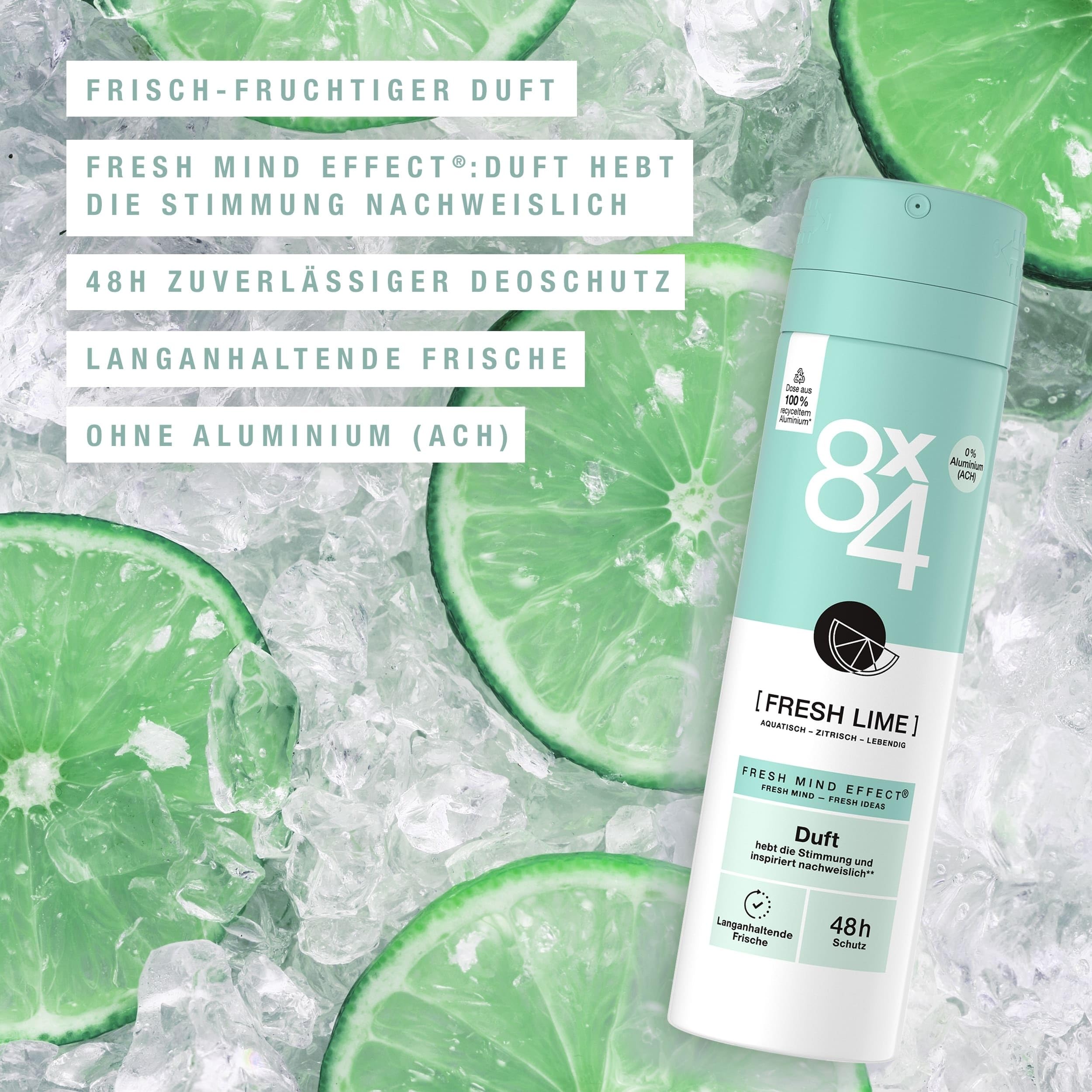 8x4-fresh-lime-deospray-150-ml image 2
