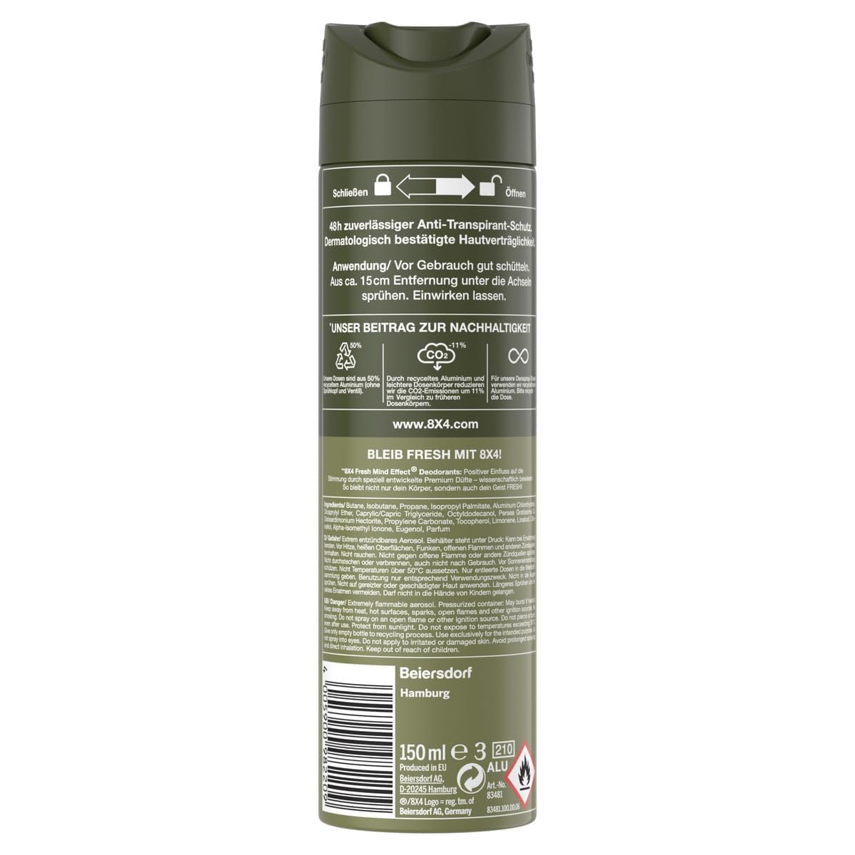 8x4-men-wild-oak-deospray-150ml-48h-anti-transpirant image 7