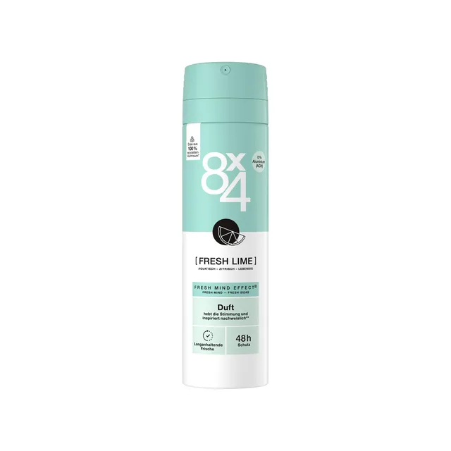 8x4-fresh-lime-deospray-150-ml image 1