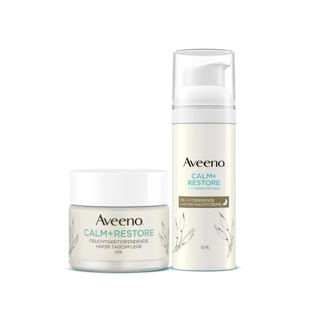 aveeno-calm-restore-pflegeset-tag-nacht-f-r-sensible-haut image 1