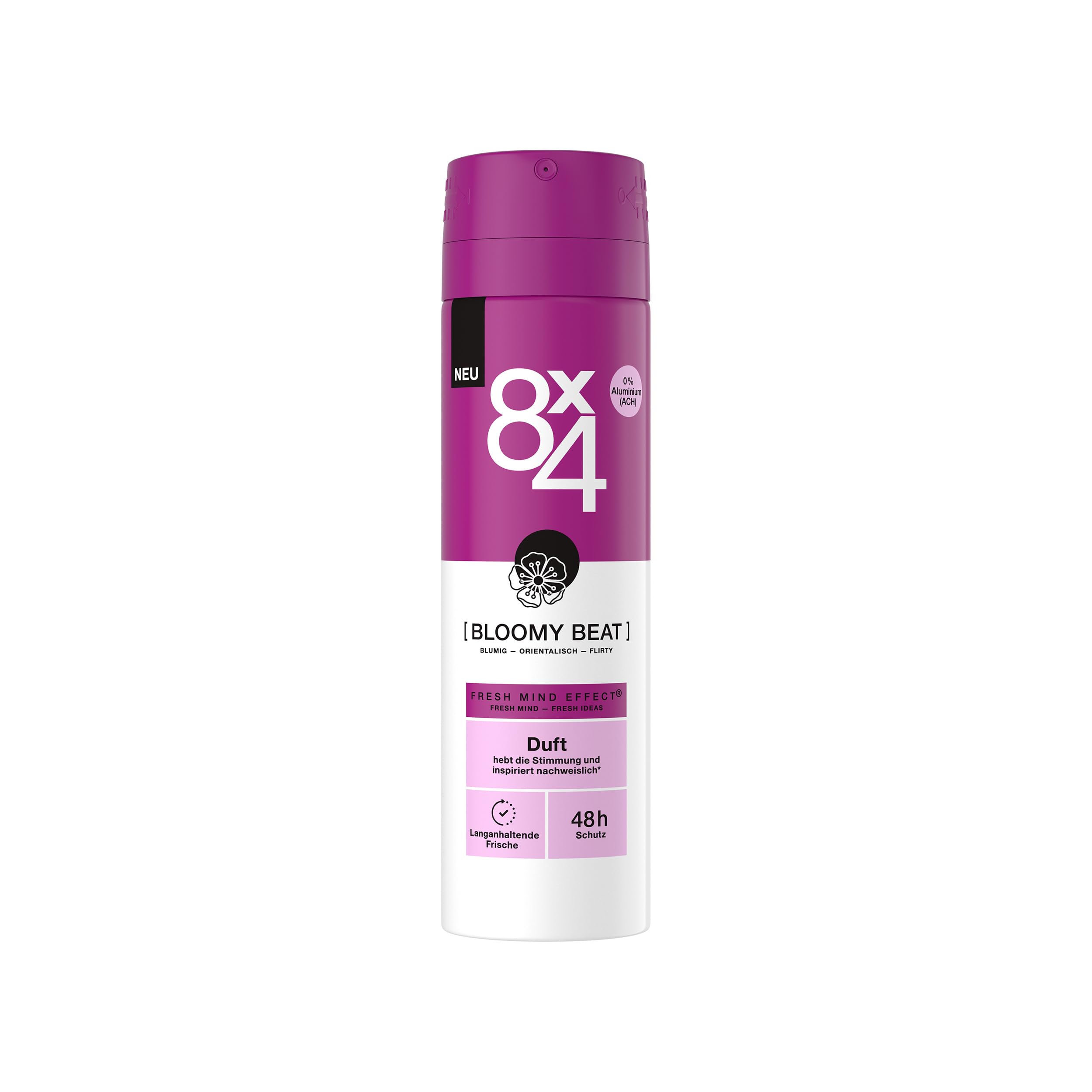 8x4-bloomy-beat-deospray-150ml-ohne-aluminium-ach image 1