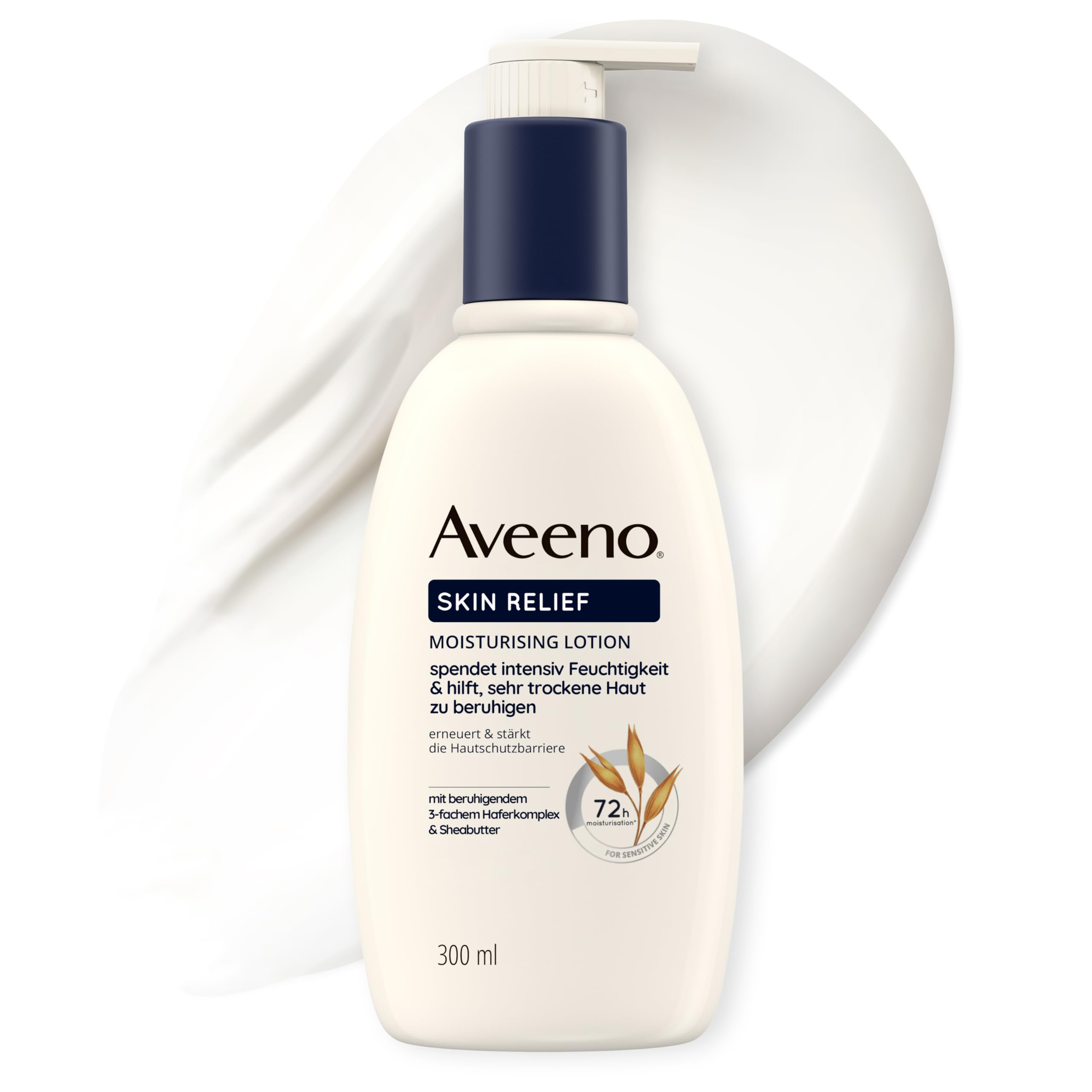 aveeno-skin-relief-bodylotion-300-ml-parf-mfrei-72h-feuchtigkeit-f-r-sehr-trocke image 1