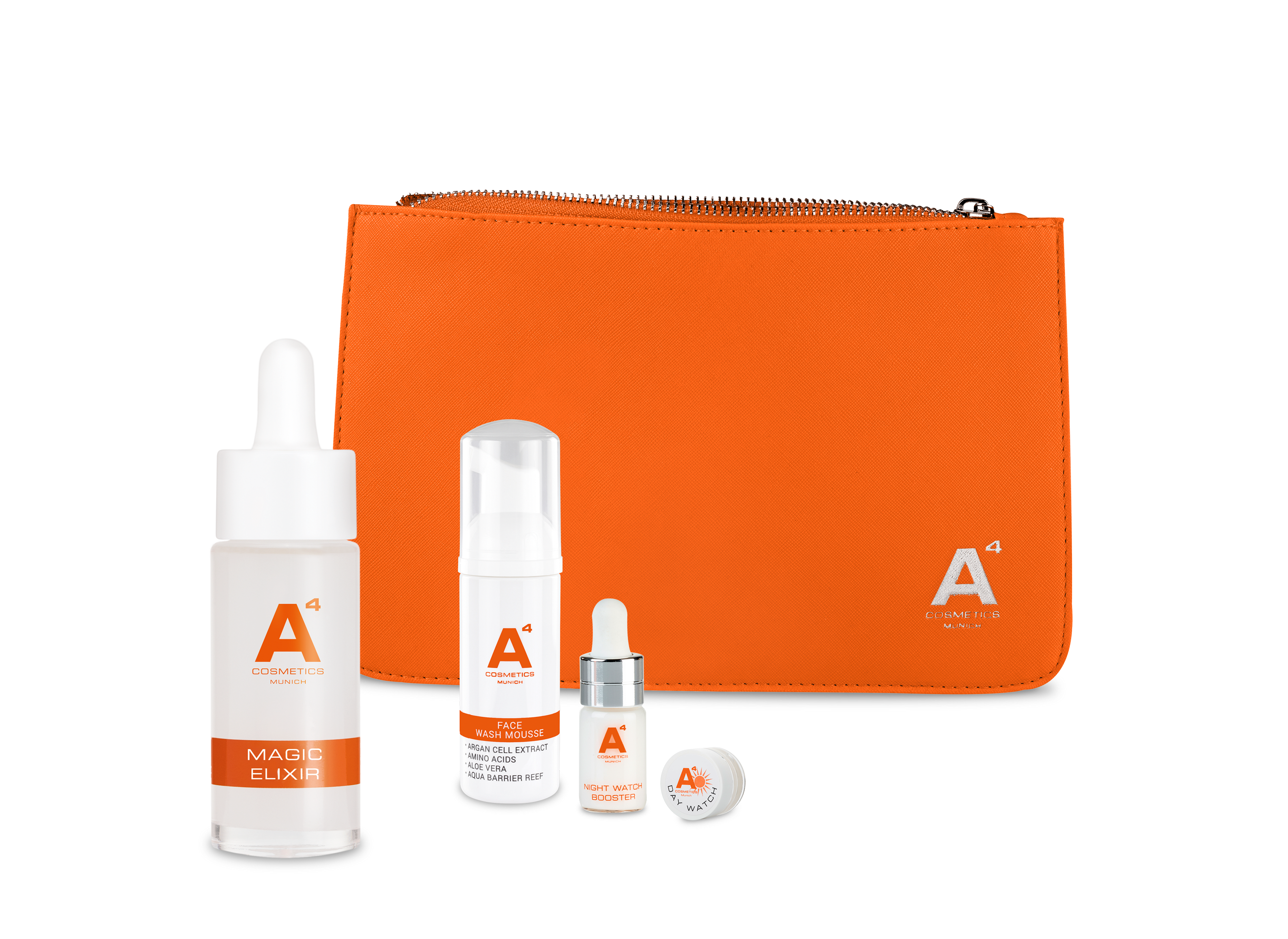 a4-cosmetics-munich-a4-magic-summer-set-magic-elixir-serum-pouch-geschenke image 1