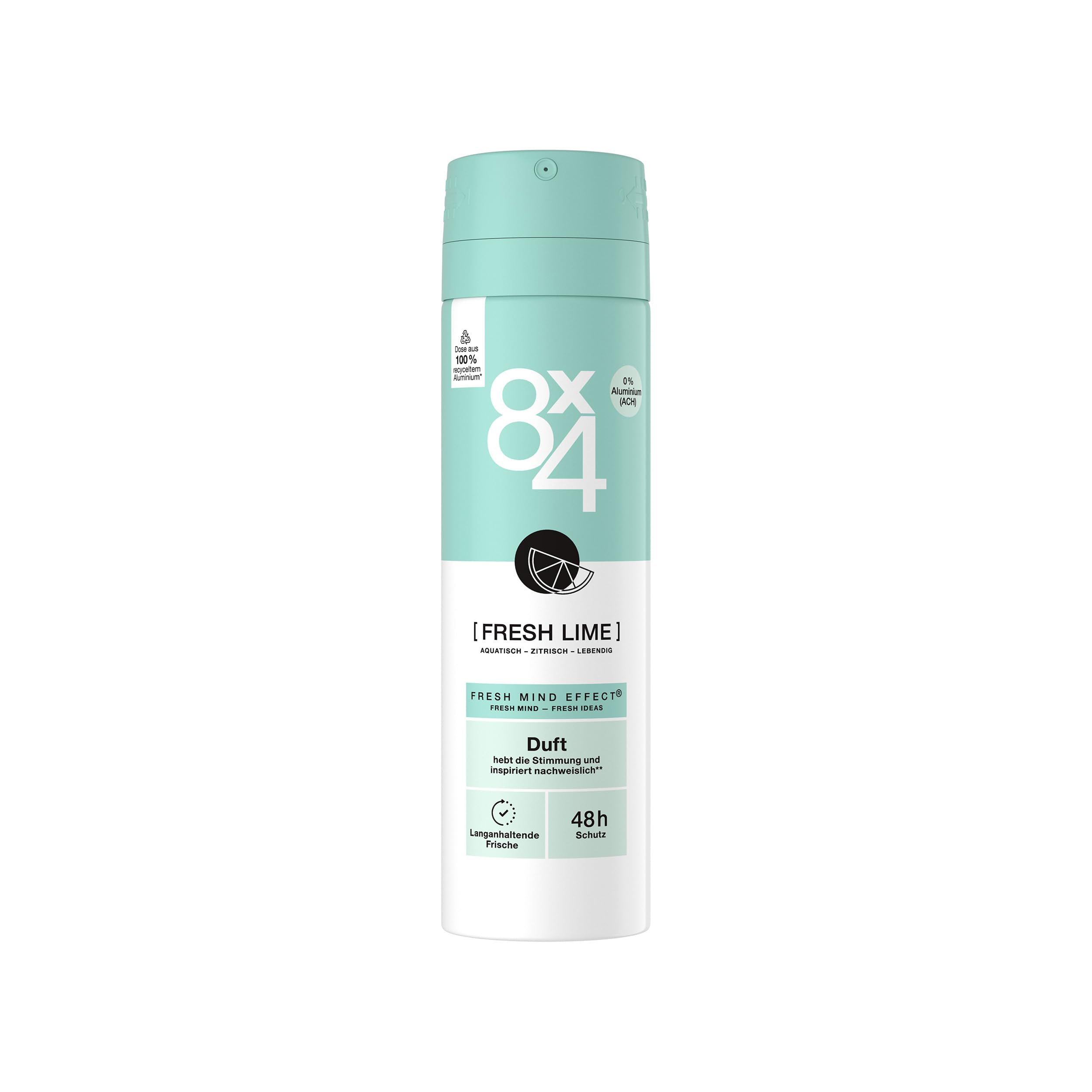 8x4-fresh-lime-deospray-150-ml image 1
